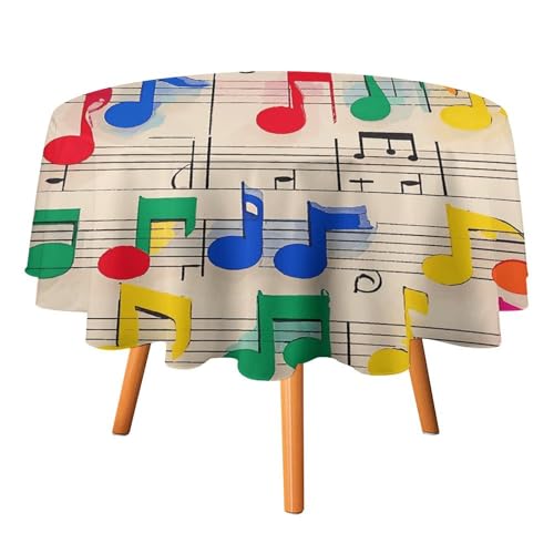 Nappe ronde imprimée musique pour sublimer Halloween