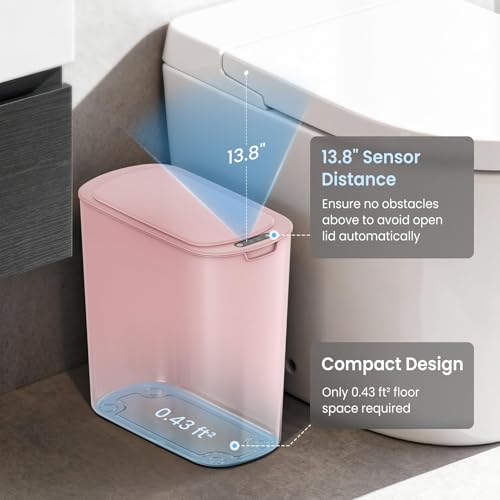 Cubo de basura automático con sensor de movimiento para baño Cesun 3