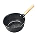 ACYOUNG Maifan Stone Wok, powłoka zapobiegająca przywieraniu, garnek z drewnianym uchwytem, patelnia do mleka, patelnia do smażenia, do kuchni (20 cm)