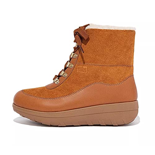 Bottines Fitflop Mukluk III en véritable shearling de couleur bronzage