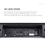 Denon DHT-S218 2.1 Soundbar mit Dolby Atmos, integrierten Subwoofer, Bluetooth® Low Energy (LE) Audio, 4K UHD, und HDMI ARC, Schwarz – Bild 5