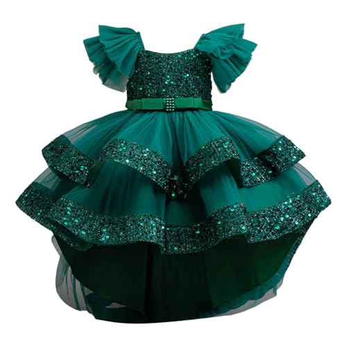 Robe festive 2026 pour fille avec traîne amovible pour mariage et défilé