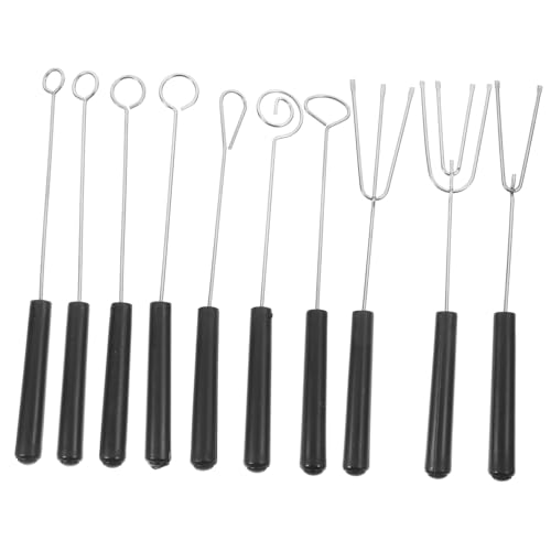 STOBAZA 10 pièces Lot de Fourchettes à Tremper Acier Inoxydable pour Fondue Au Fromage et Chocolat Outils Multifonctions pour Candy Dipping et Pâtisserie Longues et Résistantes pour