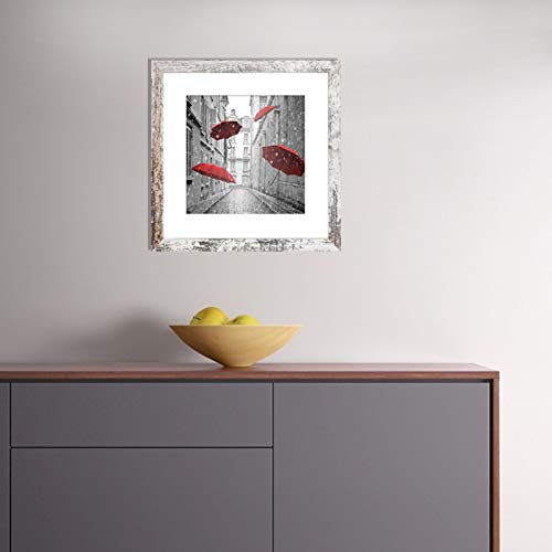 Finefrarm 12X12 Frame Matted To Display 8X8 Photos With Mat Or 12 X 12 Pictures Without Mat Rustic Photo Frames Wall Art For Living Room Wall Mounting #TOP5