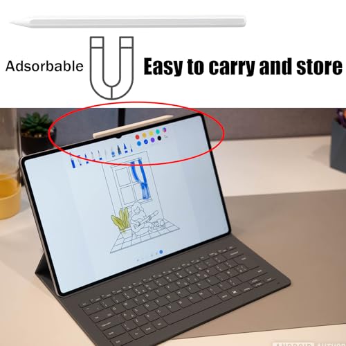 Image of Tab S11 S Pen Stylus Pen Replacement for Samsung Galaxy Tab S11 SPen & S11 Ultra Stylus- No Bluetooth, 5 Free Tips (White)