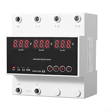 [SEAMLESS POWER MANAGEMENT] This automatic transfer switch connects mains power, generator, and inverter simultaneously. It ensures reliable power supply by switching sources when issues arise with the primary connection. [CUSTOMIZABLE SETTINGS] Prio...