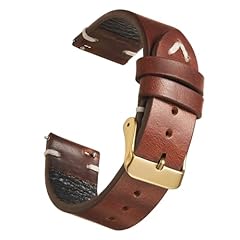 coffee brown & gold buckle