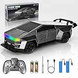 Remote Control Car/RC Truck – 2.4 GHz All-Terrain Cyber Vehicles with One-Touch Demo and Three Adjustable LED Light Effects, Off-Road Pick-Up Hobby Monster Truck Toys Gifts for Boys/Girls Aged 3+