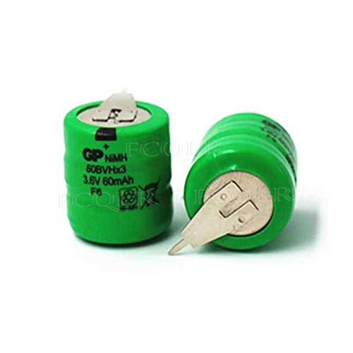 FCQLR 2pcs/Lot Compatible para batería 60BVHx3 3.6V 60mah Ni-MH Rechargeable batería GP60BVH Nickel Metal Hydride Rechargeable batería Leg Foot Feet