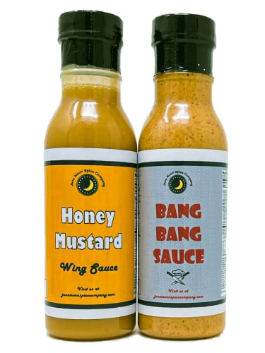 Premium | Chicken Wing Sauce | Variety 2 Pack | Honey Mustard Wing Sauce | Bang Bang Wing Sauce | Crafted In Small Batches #TOP15