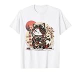 Japan Graphic Cat Samurai Costume
