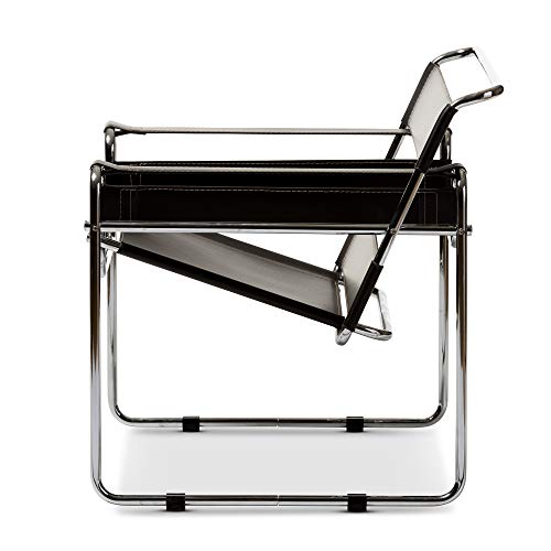 Baxton Studio Jericho Accent Chair, 30" X 31" X 28", Black #TOP4