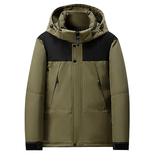 Manteau homme hiver à capuche pour les trajets et le travail