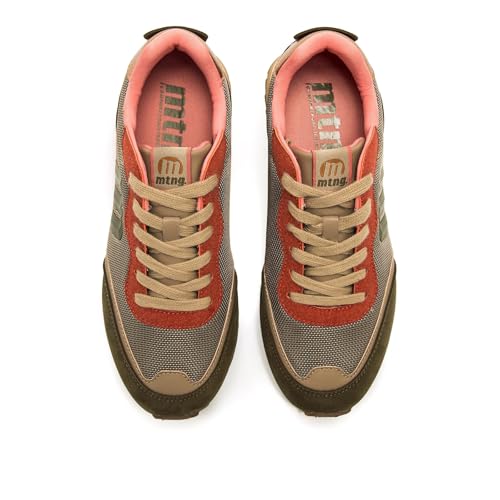 Mtng Para Mujer. 60872 Zapatillas Onyx Verde (36), Plano, Cordones, Casual - 8