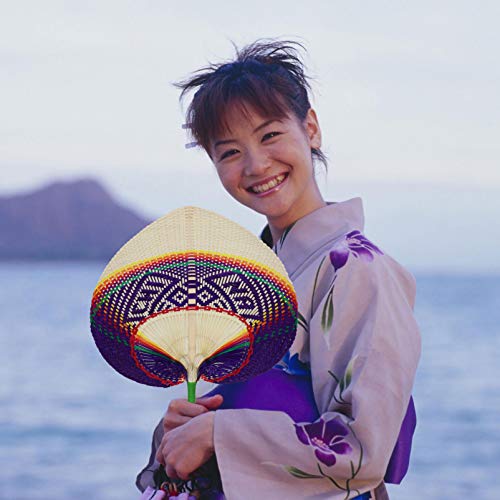 WINOMO Tecido Fã Mão Fãs Ventilador Ventilador Ventilador Palma para As Mulheres Verão Idosos Estilo