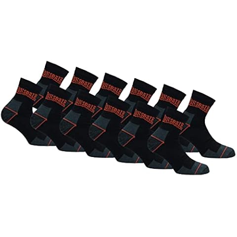 Lonsdale Calcetines Quarter de Trabajo Altura Tobillo Cover