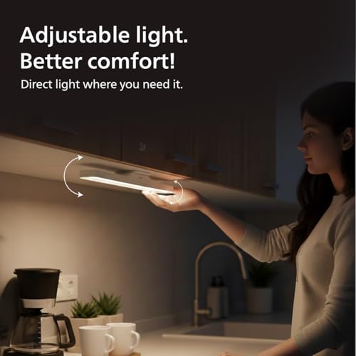 Image of Philips 5W Lynor White Rechargeable LED Desk Light | 3-in-1 Study, Cabinet & Emergency Light | EyeComfort Technology | Adjustable Design | Energy Efficient LED for Study and Cabinet | Pack of 1