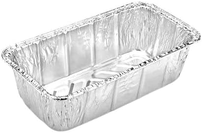 EcoQuality Aluminum 2lb Loaf Pan – Disposable Foil Baking Pan for Bread, Meatloaf, Cakes, and Food Prep – For Bakeries, Restaurants, Catering, Meal Prep, and Commercial Food Service (200)