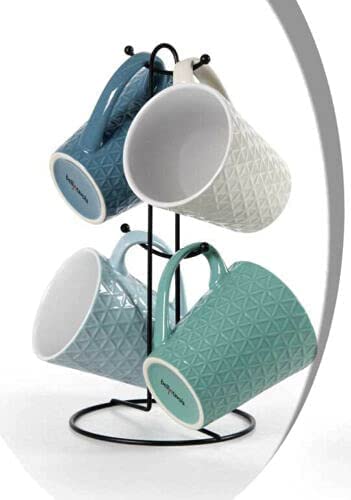 Kasahome Set 4 Tazze Mug da Colazione - Tazzone da...