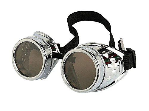 image for eoocvt 4pcs Retro Vintage Victorian Steampunk Goggles Glasses Welding 