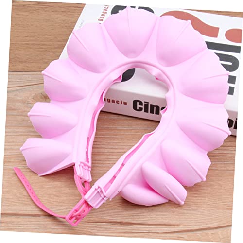 ibasenice Gorro Recém-Nascido Chapéu De Banho Para Crianças Gorro Rosa Infantil Banho Xampu Viseira