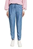 Damen Hose Tencel Jeansoptik mit Tunnelzug