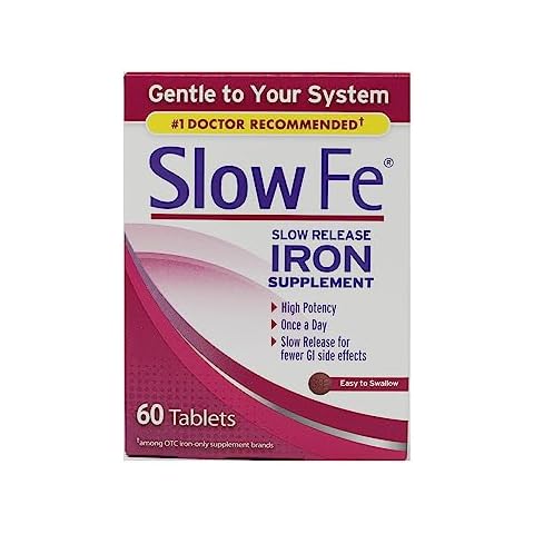 Slow Fe, High Potency Iron 45 mg, Slow Release - 60 Tablets - Pack of 3 Cover