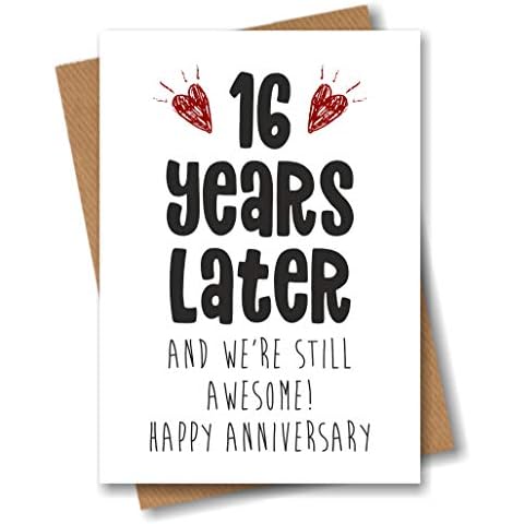 16th Anniversary Card - Still Awesome Cover