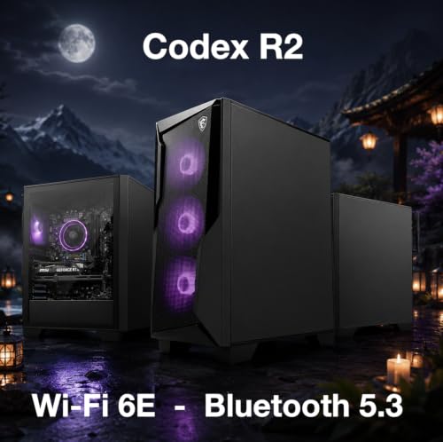 Image of msi Codex R2 Gaming Desktop PC (32GB DDR5, 1TB PCIe SSD)