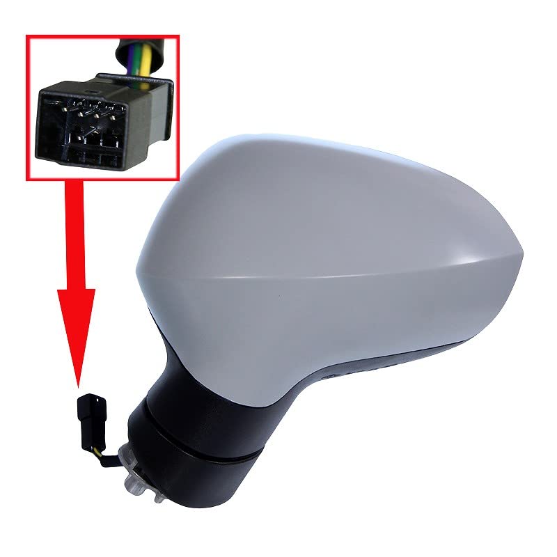 1x Specchio retrovisore elettrico riscaldato lato sinistro | Compatibile con: SEAT IBIZA IV, IBIZA IV SC, IBIZA IV ST