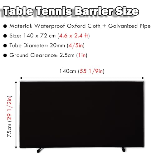 Separador de valla para campo de ping pong, ideal para escuelas y clubes 2