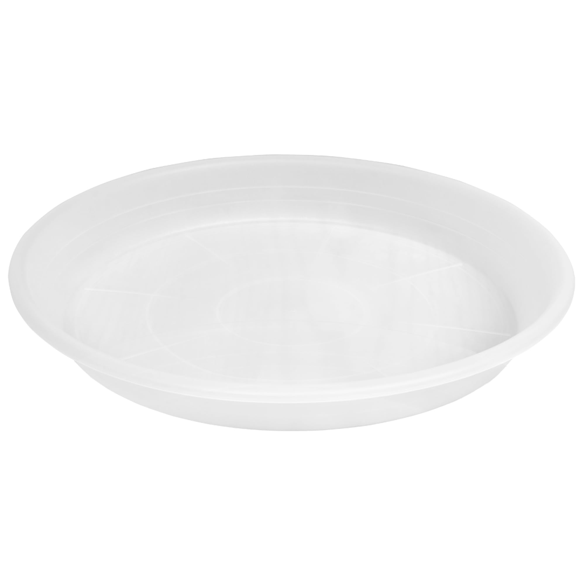 Blumentopf-Untersetzer 66 cm Durchmesser, extragroß, Kunststoff, 1er-Pack 63,5 cm Durchmesser, schwer, Entwässerung, Innenbereich, keine Löcher, langlebig, Wasserfänger, Transparent
