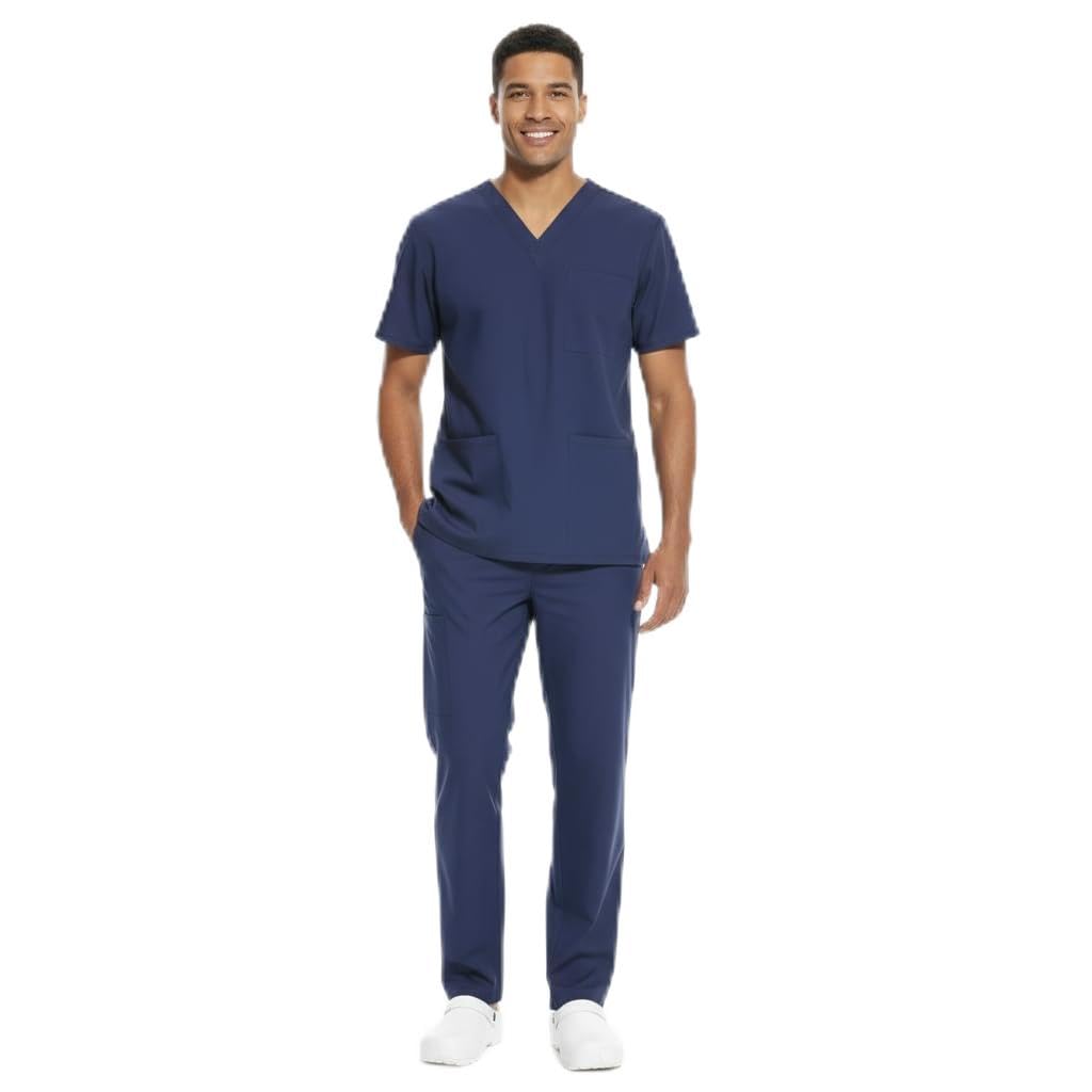 Divisa Ospedaliera da Donna, Completo Medico con Scollo a V, Uniforme Sanitaria con Tasche, vari colori