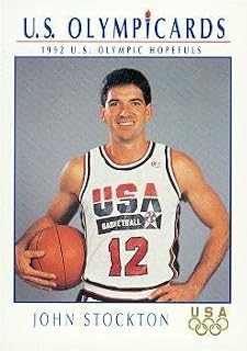 John Stockton Basketball Card (Dream Team USA) 1992 Impel Olympicards #17