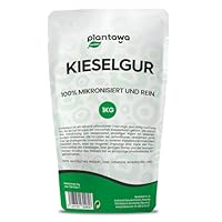 PLANTAWA Kieselgur Pulver 1kg | Hochwertiges Diatomeenerde für den Gemüsegarten, Schädlingsbekämpfung, Saatgutkonservierung | Nachhaltig und Rein, Verpackung kann variieren