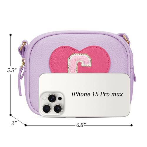 Image of KKXIU Birthday Gifts for Girls Initial Toddler Purse Cute Kids Crossbody Bag