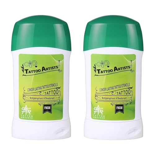 2 Piezas Crema de Transferencia de Tatuaje, Tattoo Transfer Cream Gel 51g, Ideal para Tatuajes Temporales, Crema de Transferencia para Plantillas, Tatuaje Semi-Permanente y Suministros de Body Art