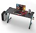 Produktbild EUREKA ERGONOMIC Gaming Tisch 156×64 cm Groß Gaming Schreibtisch mit Led Home Office Computer Schreibtisch PC Schreibtisch PC Tisch in Z-Form mit Getränkehalter und Kopfhörerhalter