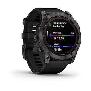 Garmin Fenix 7X Sapphire Solar – Carbon Grau DLC Titan