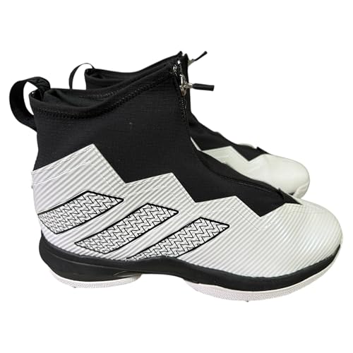 adidas Men's Nasty Torsion Lineman Molded Football Cleats Shoes White/Black #GX1776 - Size Mens 11