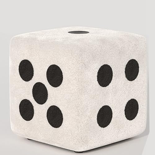 サイコロ 骰子 脚置きプチスツール おもちゃ 低い 木製 ボア 玄関ベンチ 踏み台 足置き 化粧スツール 小さな椅子 クッション 高反発 小さい台 フットレスト 丈夫 シンプル 廊下 家庭用 室内