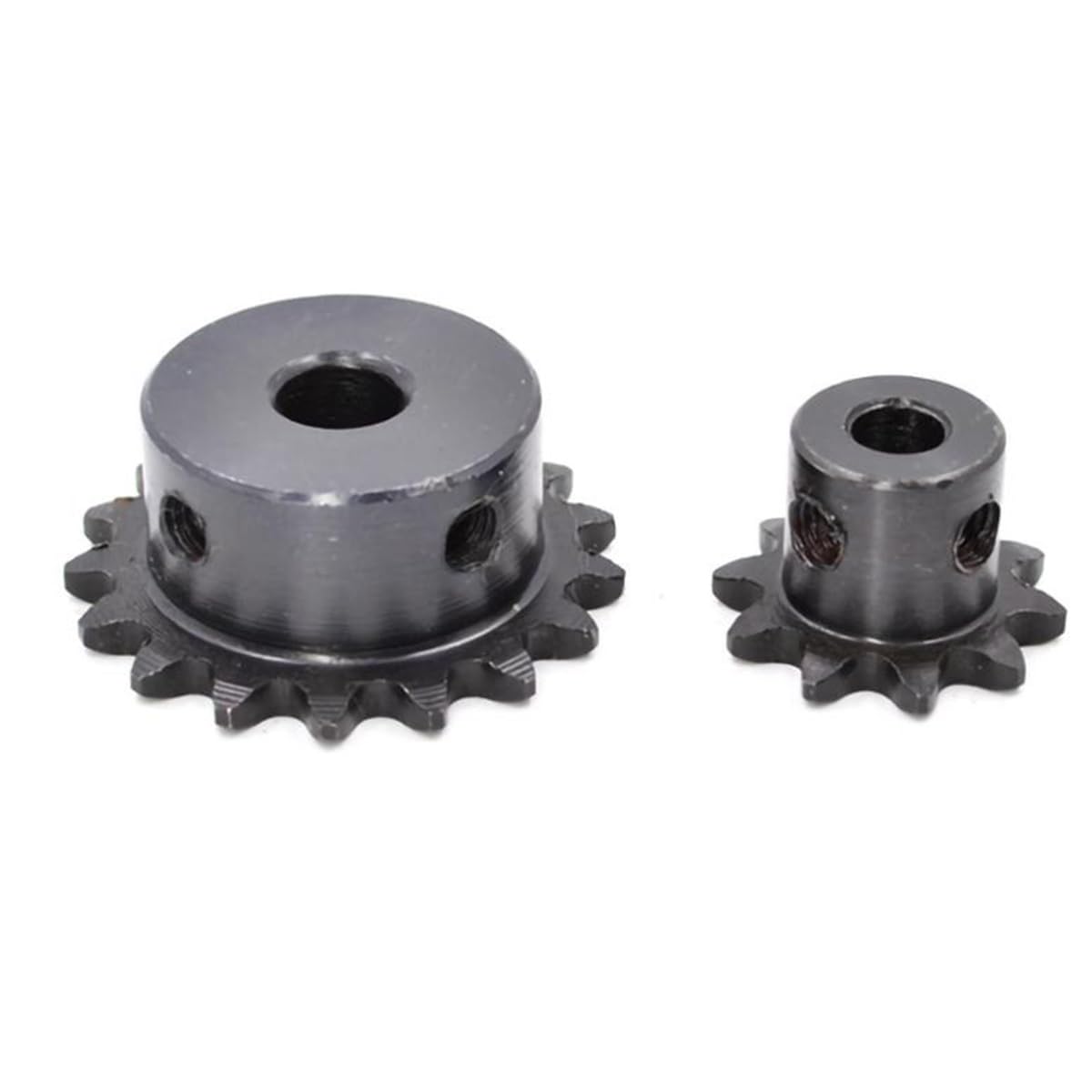 3Pcs 8mm Bore Industrial Sprocket Wheel Motor Chain 12-23 Tooth 04C Gear 45# Steel Industrial Bearings Gears(22 Teeth)