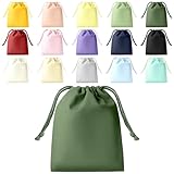巾着袋 無地 小 【Poco'ce掲載・2枚セット・15色/3サイズ展開】 巾着 無地 インナーバッグ 巾着ポーチ 麻袋 袋 布 弁当箱 小物入れ 体操服入れ 給食袋 モバイルバッテリー ケース サシェ 適用 ラッピング コットンバッグ 着替え袋 アクセサリーポーチ 洗濯袋 収納袋 ポプリ スマホ アクセサリー メイク 化粧品 収納可能 (10千歳緑,S)