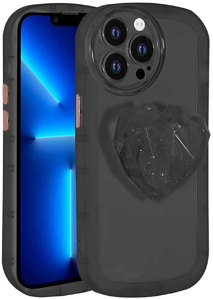 Zore Apple ile uyumlu iPhone 13 Pro Kılıf Kamera Korumalı Pop Soketli Renkli Ofro Kapak Siyah