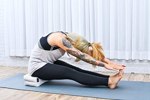 Leewadee Yoga Block Pilates Brick Eco-Friendly Organic and Natural, 14x7x5 inches, Kapok, Ecru