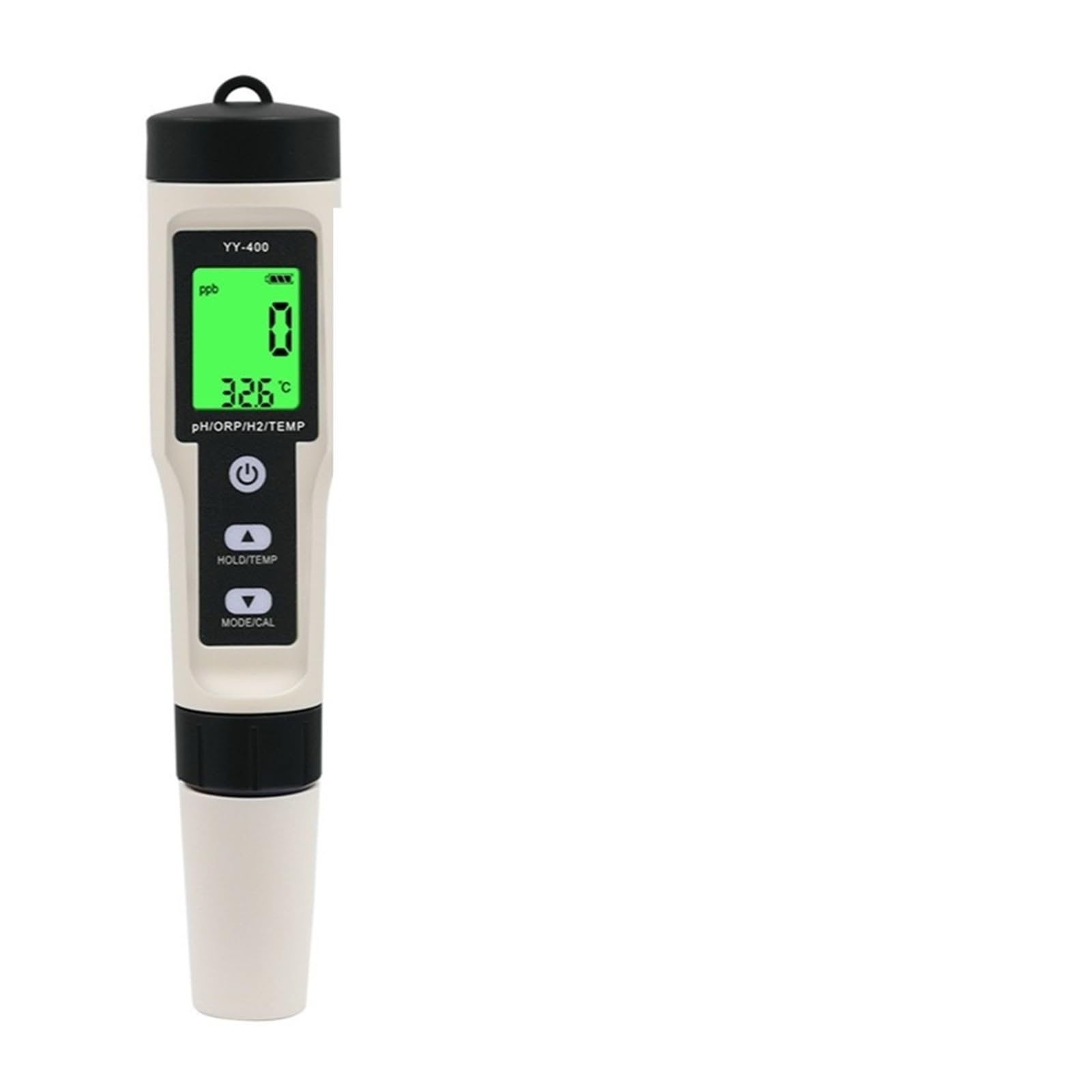 Kongmm One Color Digital Water Tester, 4In1 Digital Ph Meter Ph/Orp/H2/Temp Meter Backlight 0-14Ph Measurement For Household