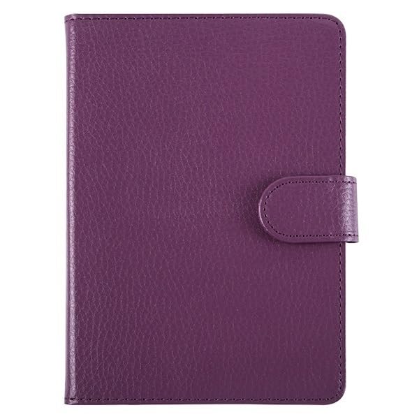 Funda for Lector electrónico Compatible con Sony e Book PRS T2, Funda Protectora de Cuero con Cierre magnético(Color:Purple)