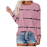 T Shirts Damen Shirt Damen Elegant Kapuzenpullover Damen Damen Hoodies Lange Ärmel Sweatshirts Pullover Casual Oberteile Oversized Hoodie Blusen Tuniken Langarmshirts T-Shirts Tops