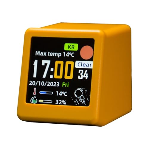 Monitor de temperatura LCD con previsión meteorológica digital y sensor externo 2