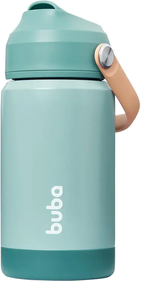 Buba, Copo Térmico Parede Dupla Com Canudo Forest